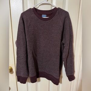 J. Crew Men's Burgundy Crewneck Sweater